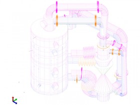 Visualisierung der Verschiebungen an den Gaskanälen im Betriebszustand